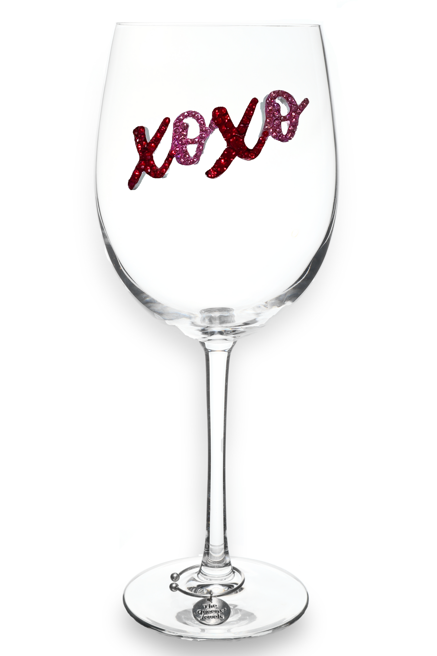 Valentine's Day - XOXO Jeweled Stemmed Wine Glass