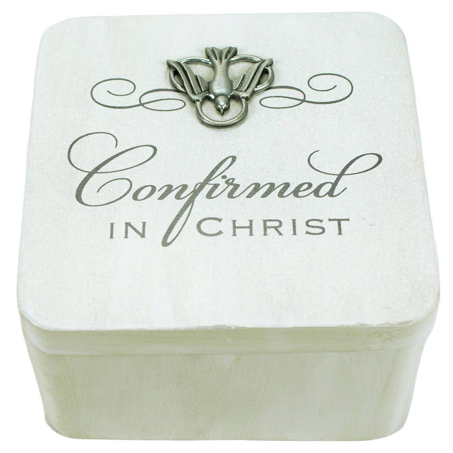 Confirmation White Keepsake Box