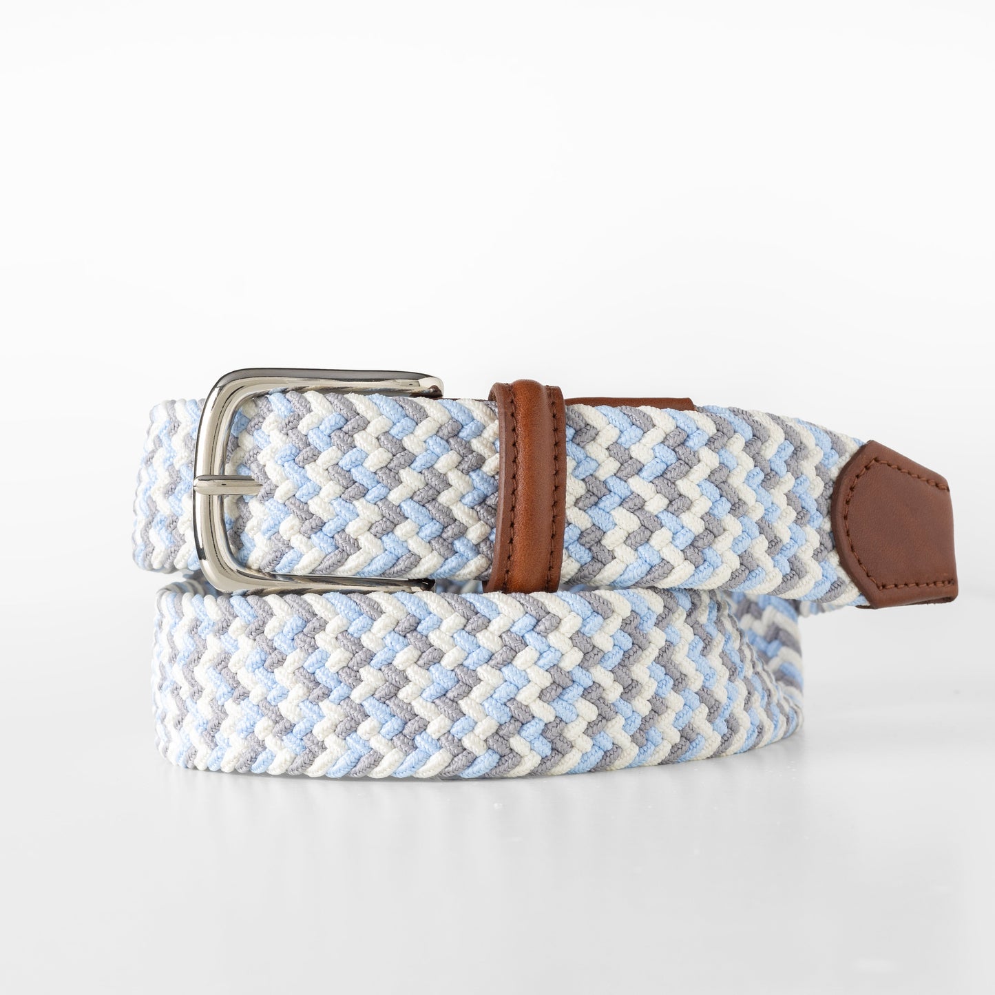 Multi-Color Stretch Braid Belt