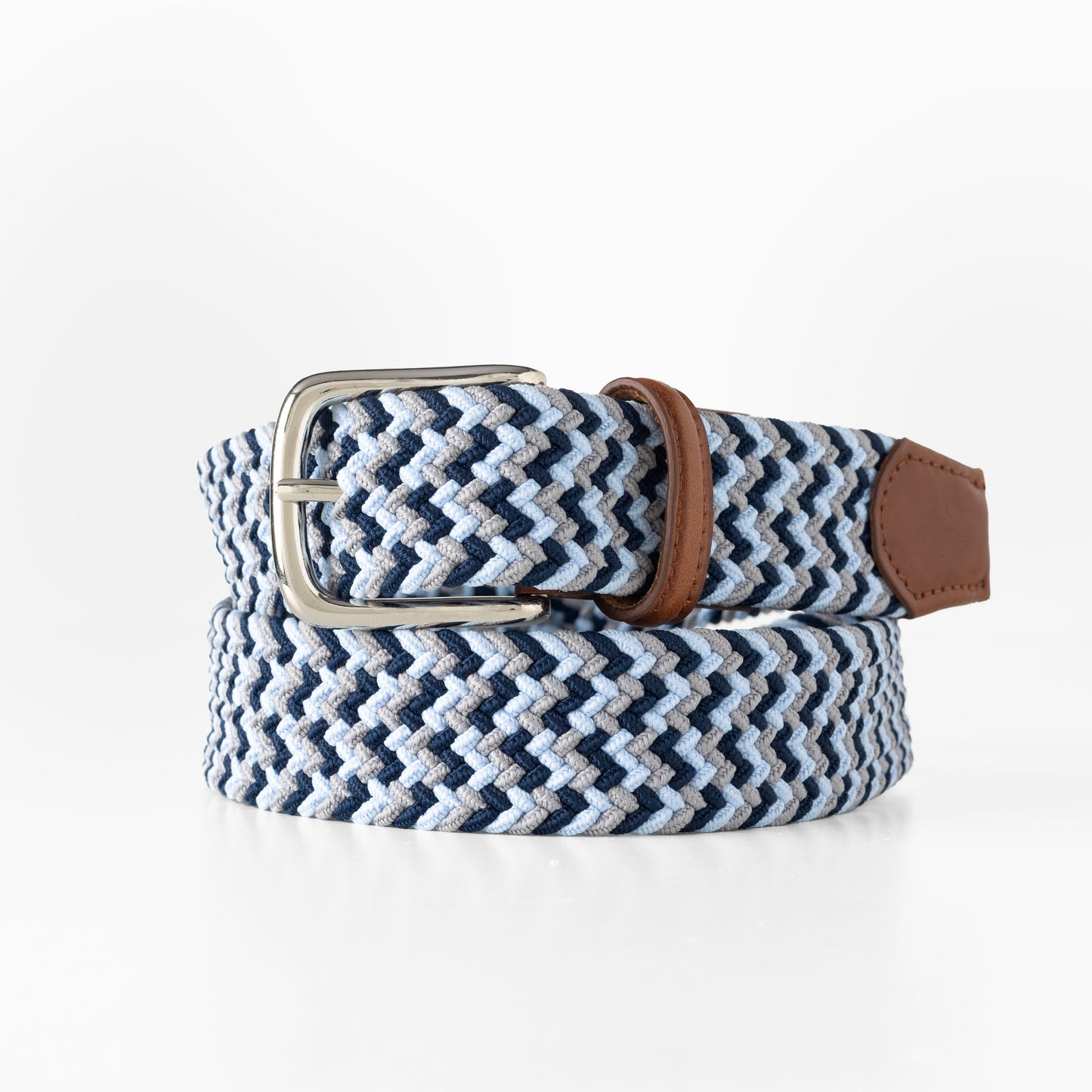 Multi-Color Stretch Braid Belt