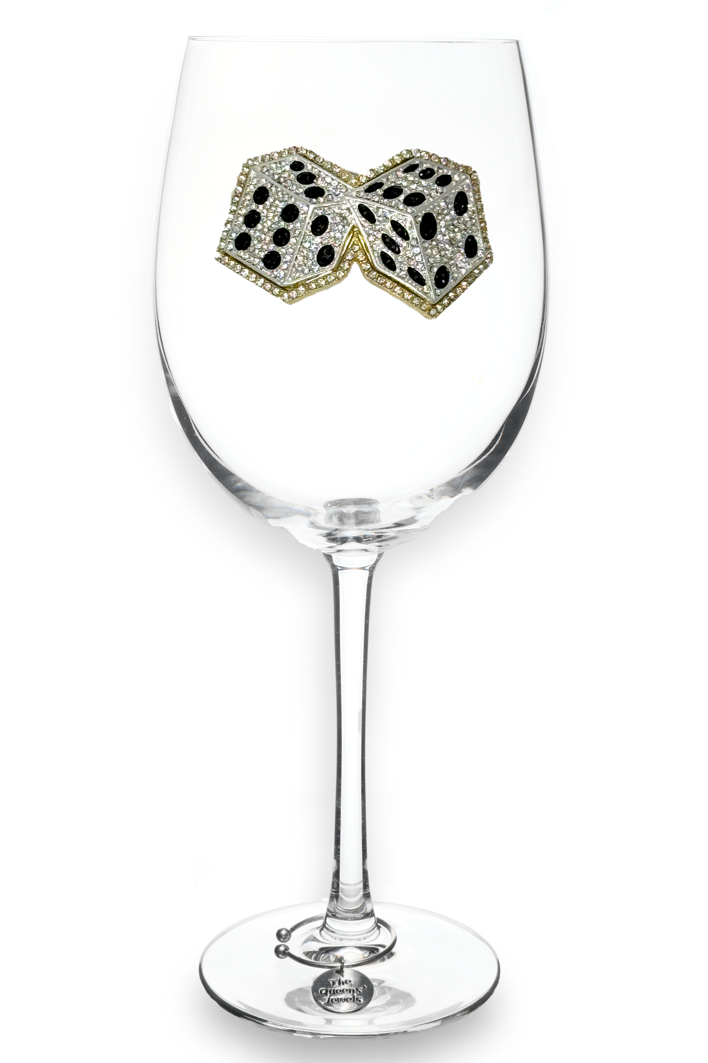 Dice Stemmed Wine Glass