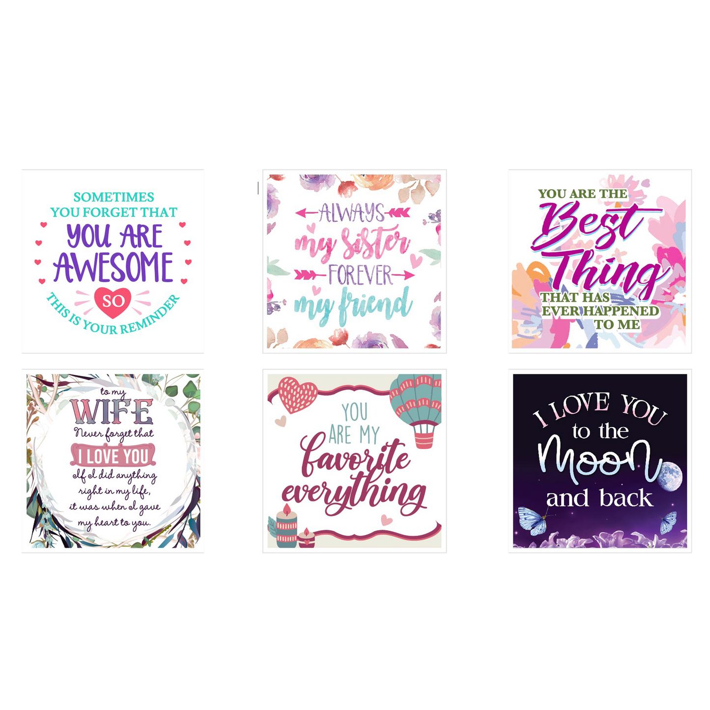 Inspirational Love Glass Block Keepsake