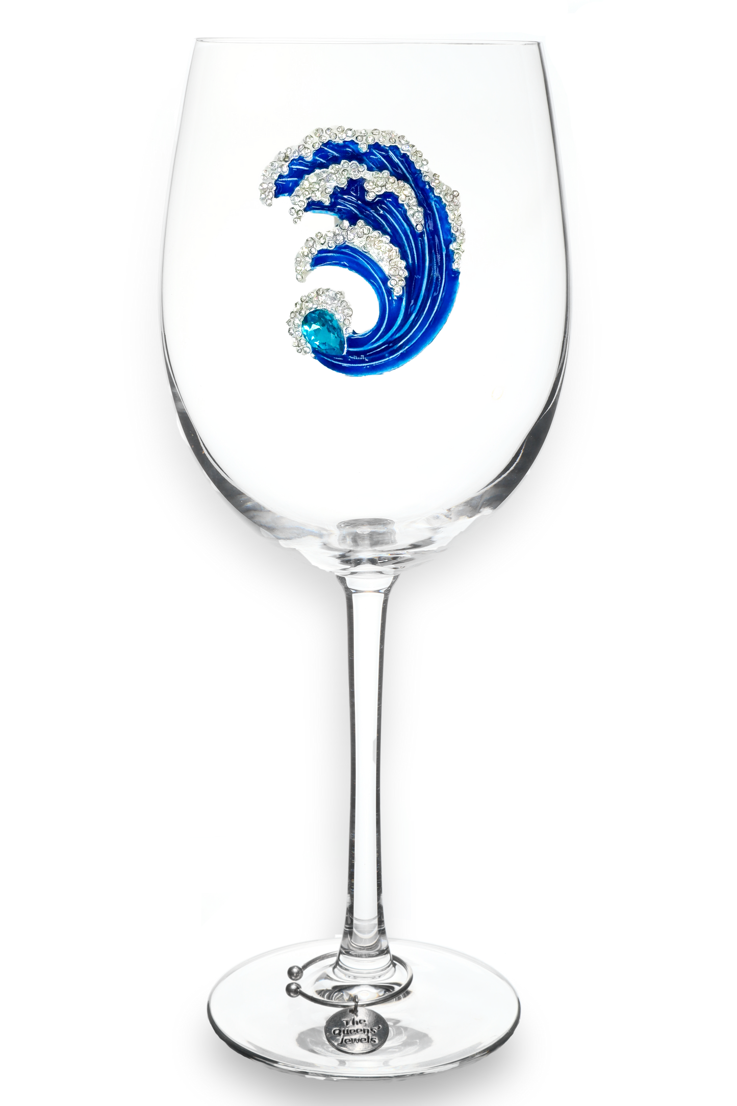Wave Stemmed Wine Glass
