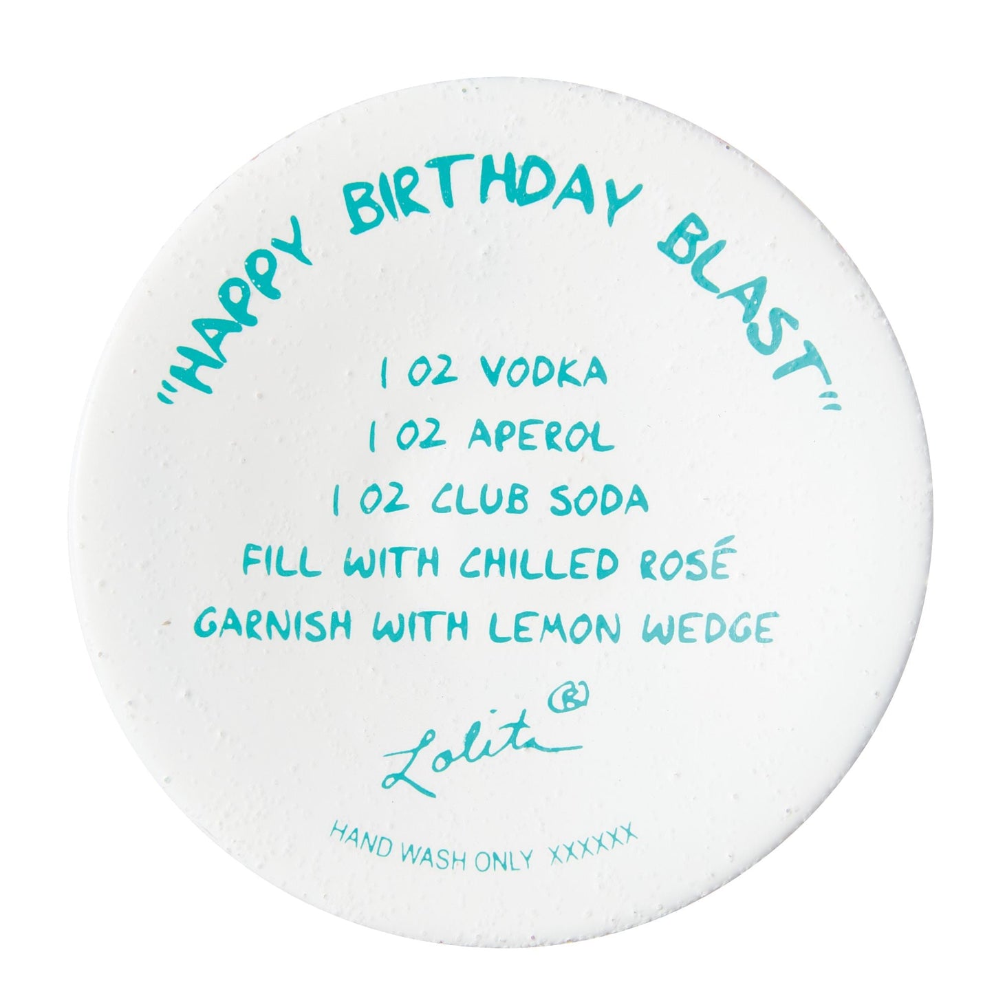 Happy Birthday Blast Hand Painted wine glass