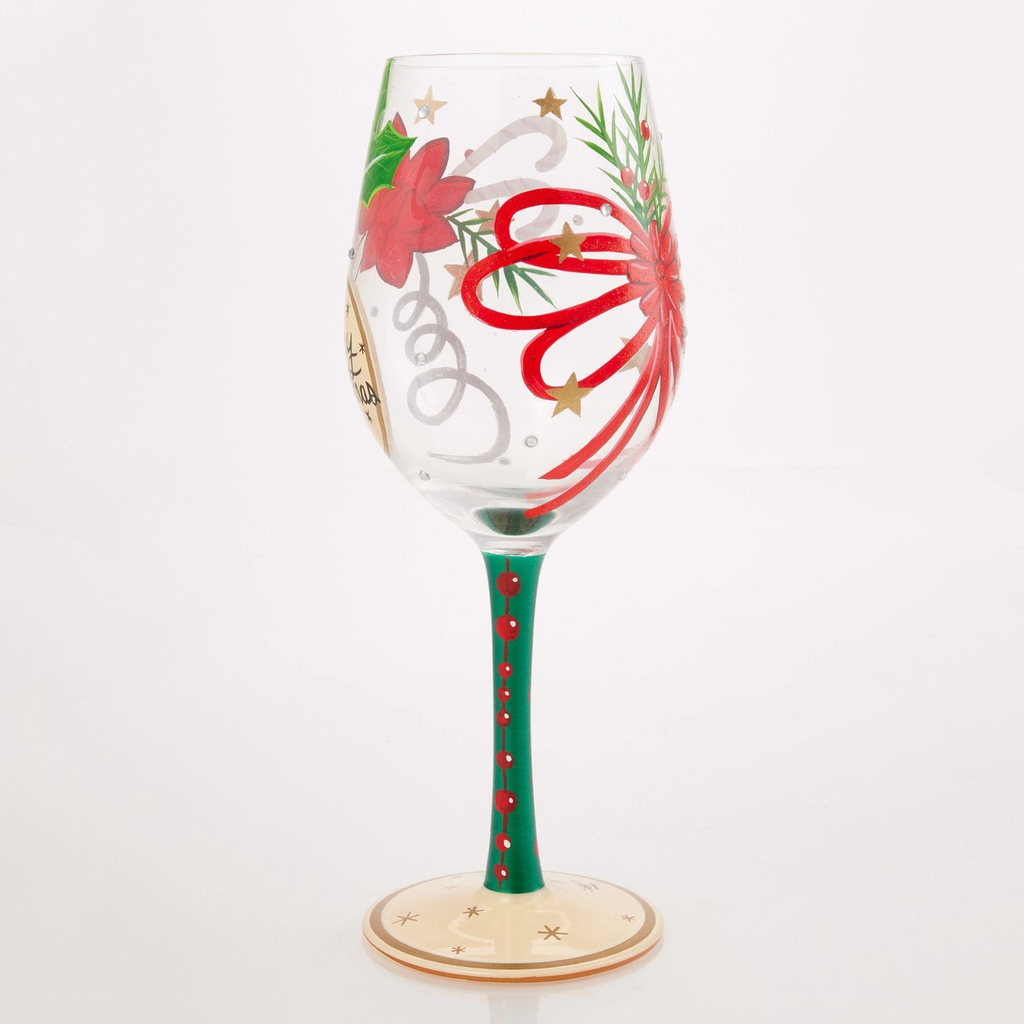 My Gift to You Hand Painted Wine Glass