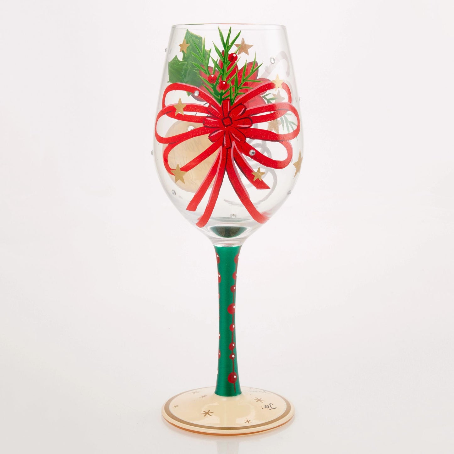 My Gift to You Hand Painted Wine Glass
