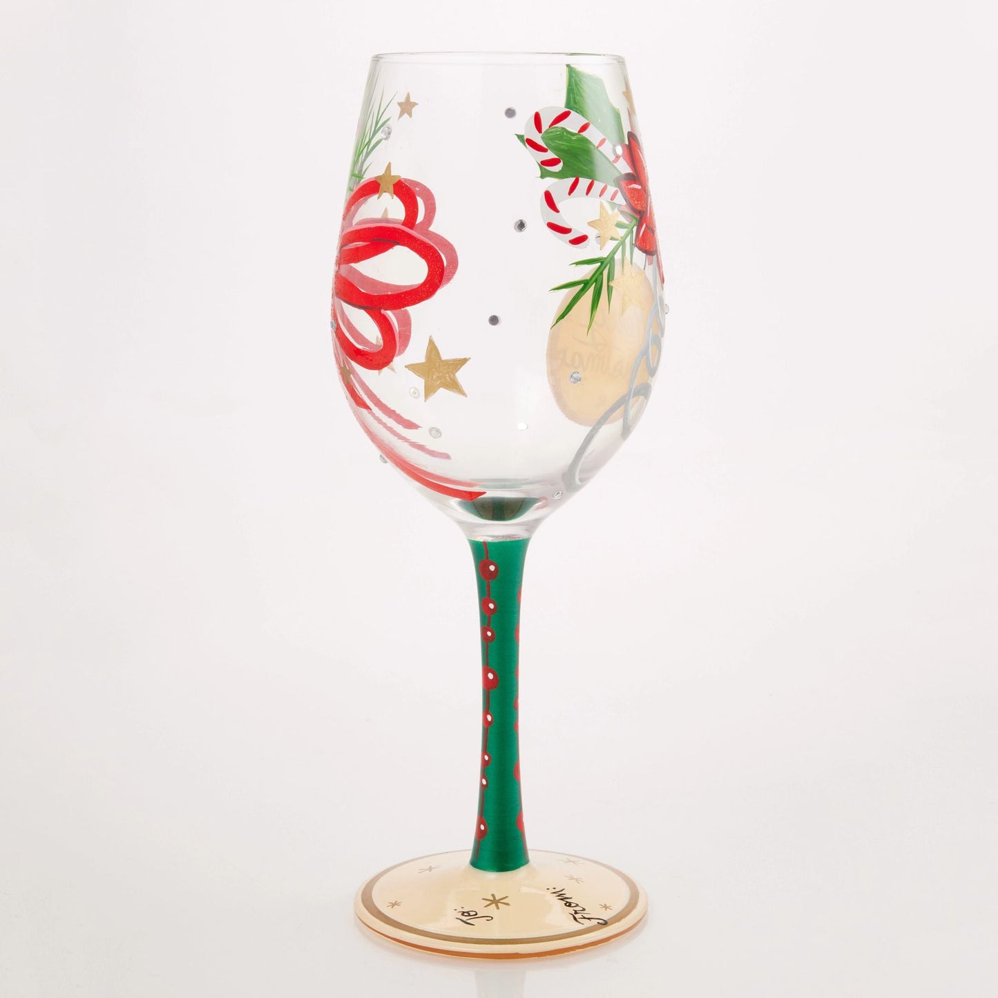 My Gift to You Hand Painted Wine Glass