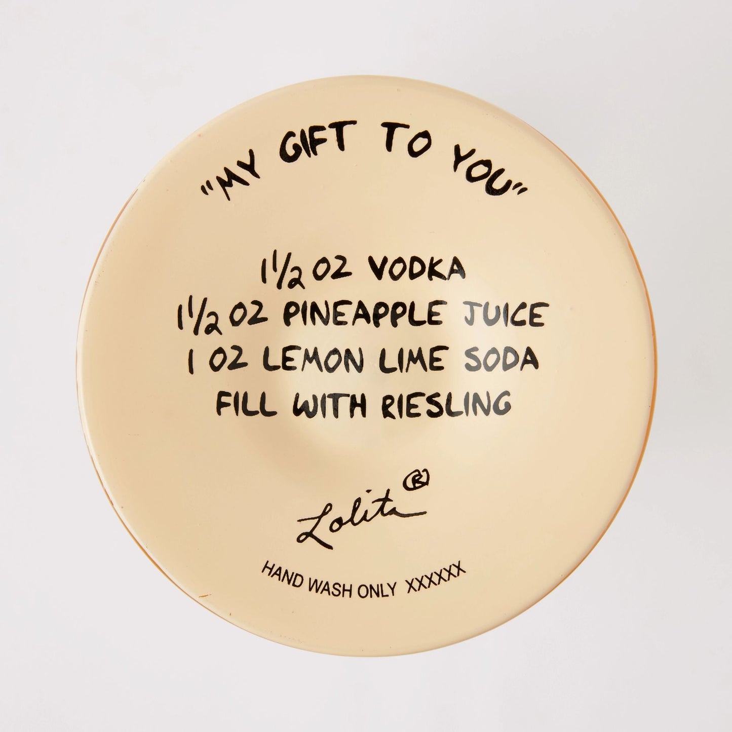 My Gift to You Hand Painted Wine Glass