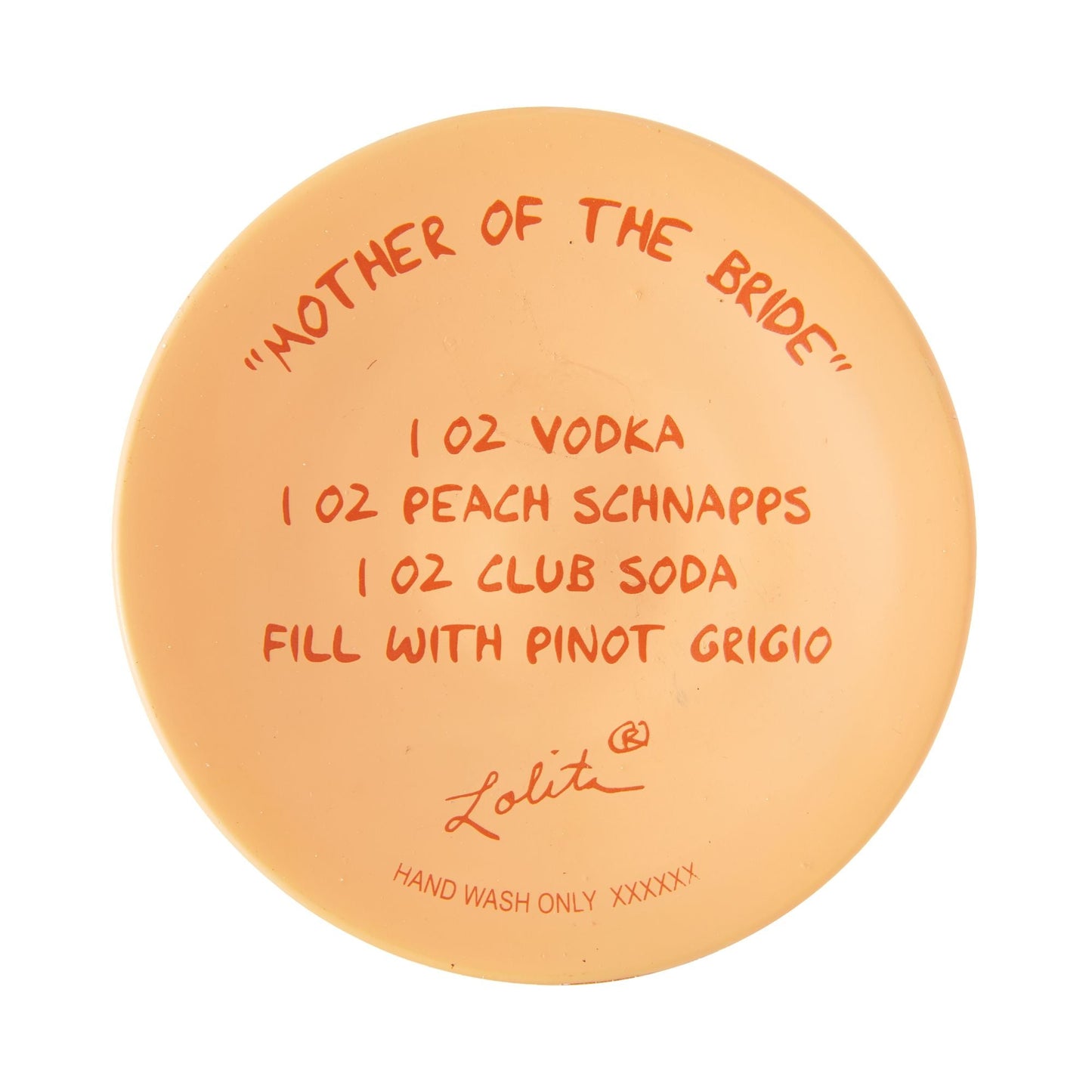 Mother of the Bride Hand Painted Wine Glass