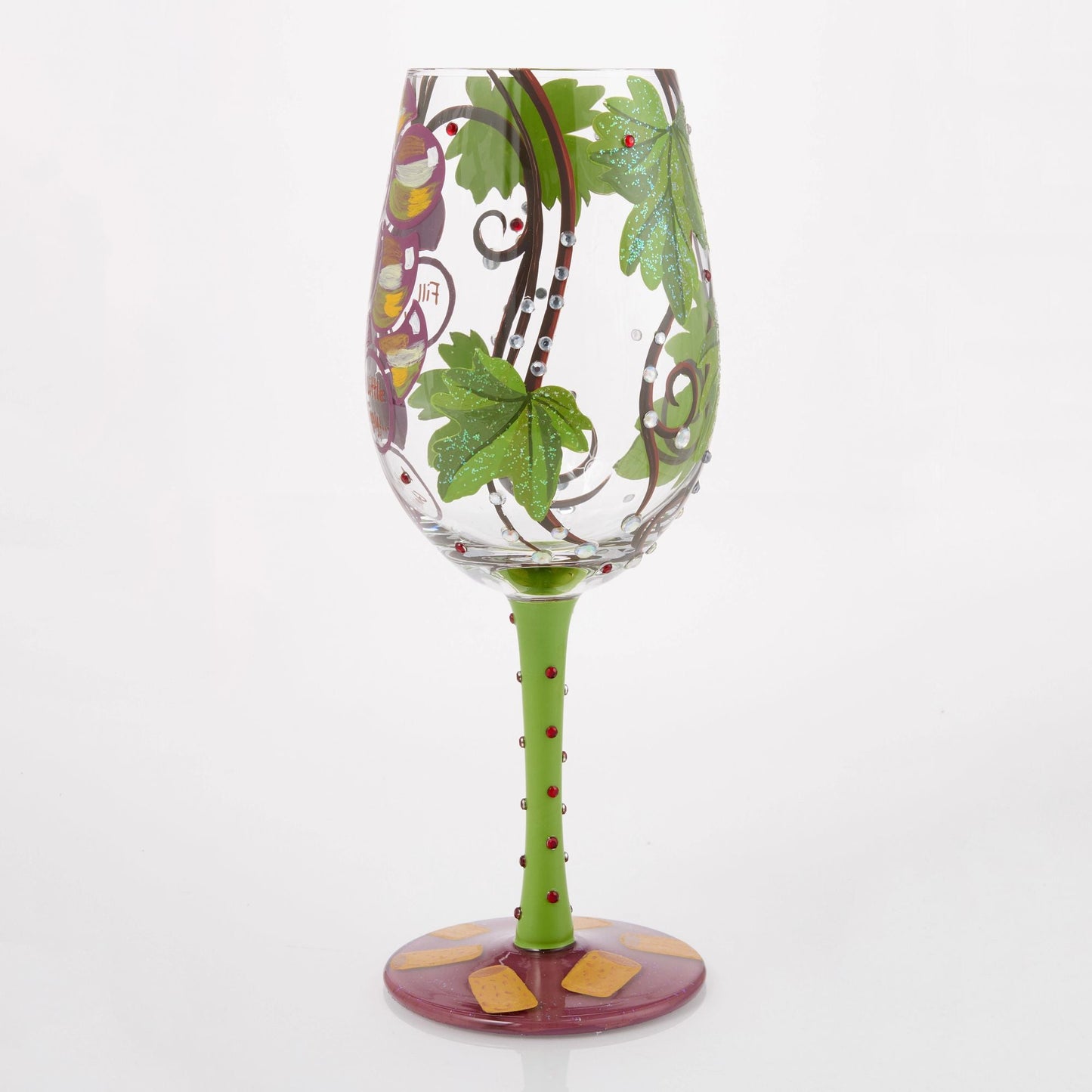 Wine Not? Hand Painted Wine Glass