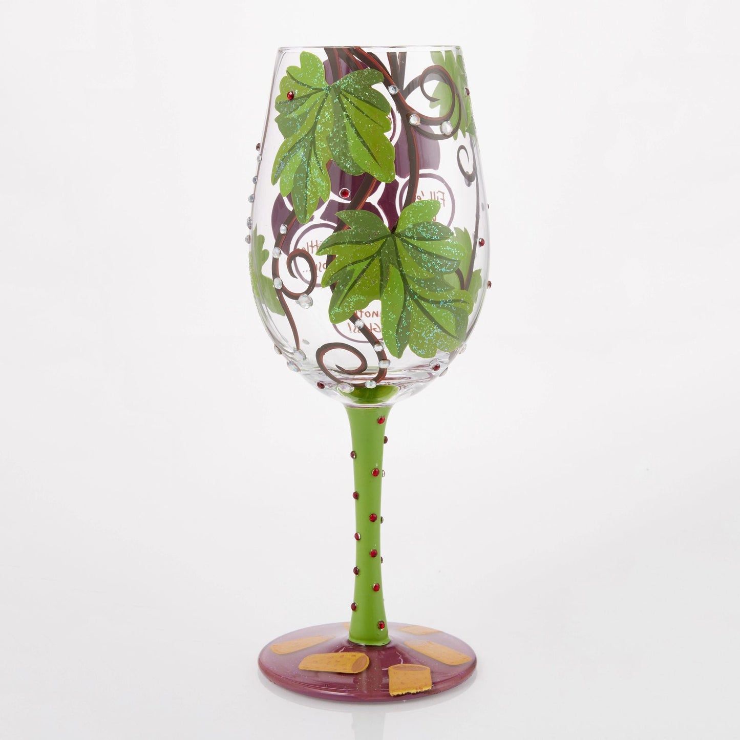 Wine Not? Hand Painted Wine Glass