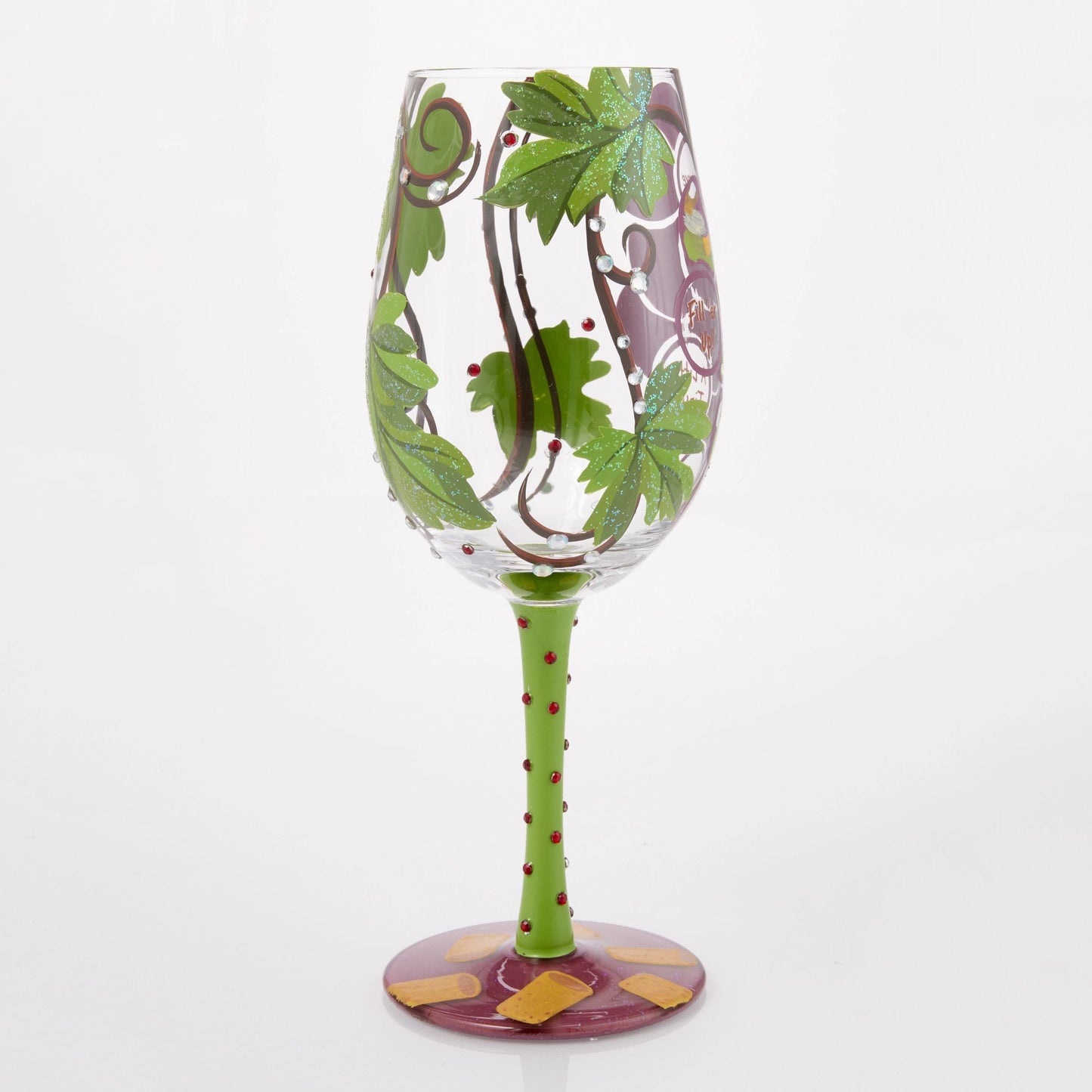 Wine Not? Hand Painted Wine Glass