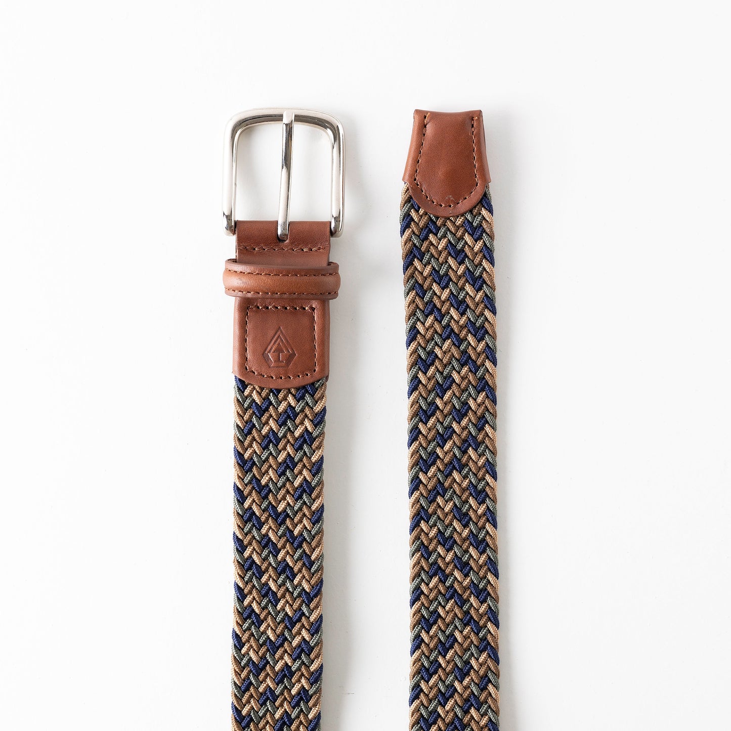 Multi-Color Stretch Braid Belt