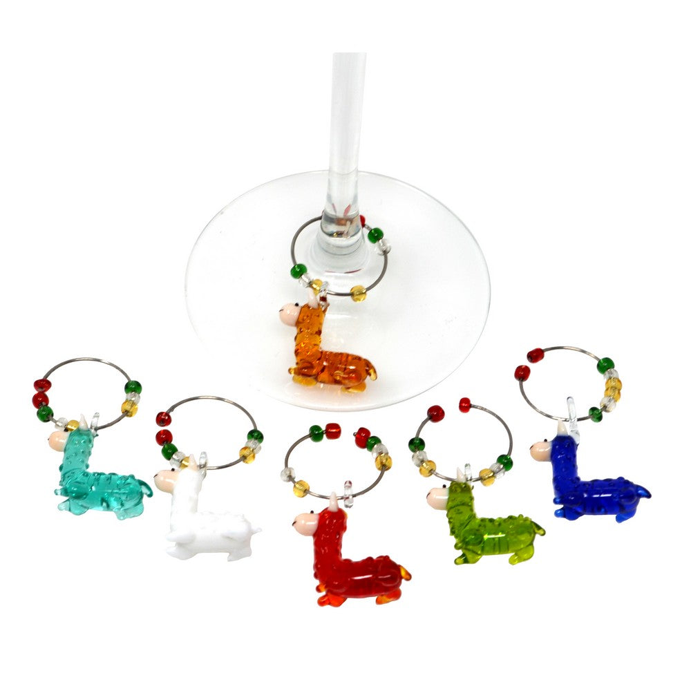Llama Wine Charms