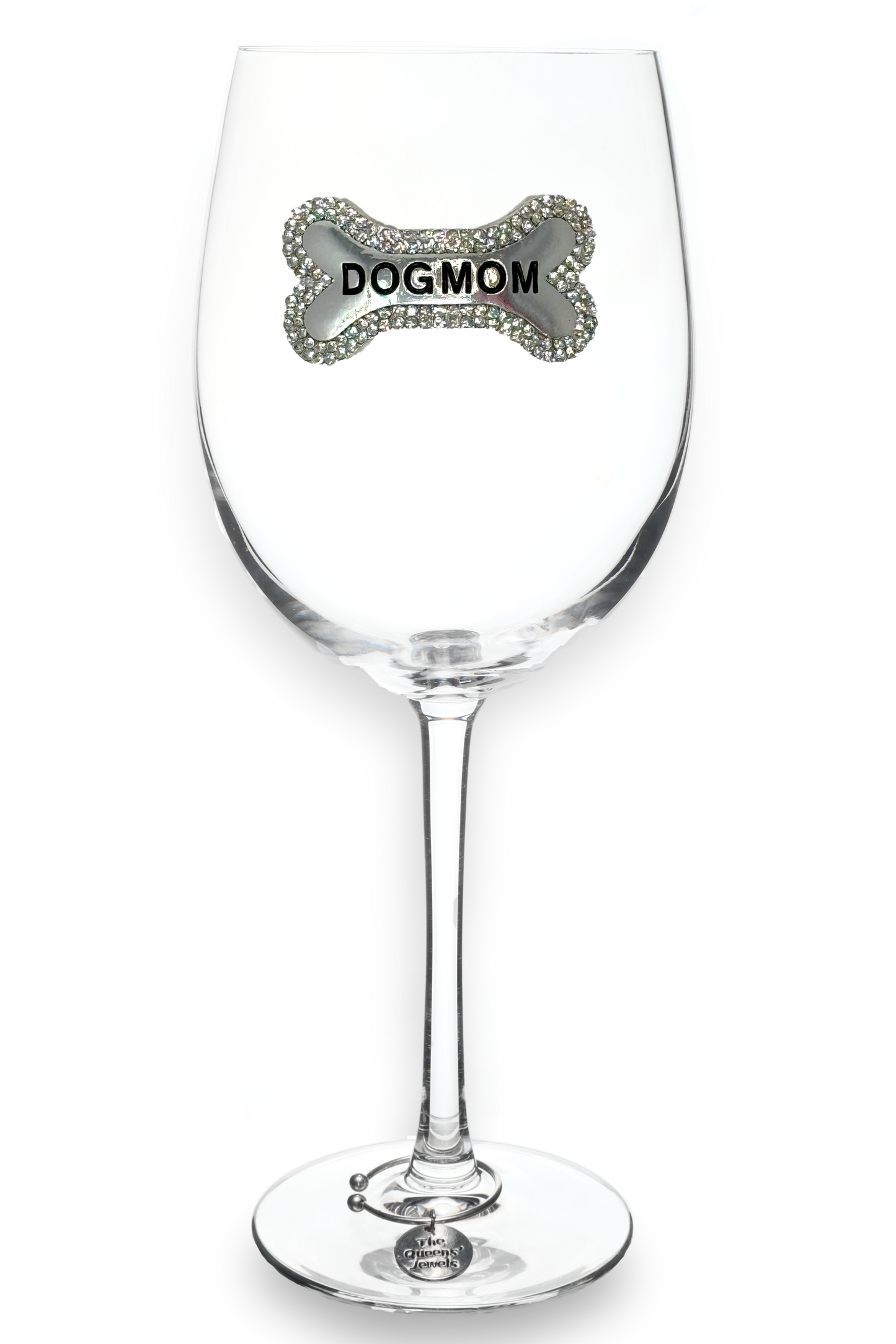 Dog Mom Stemmed Wine Glass