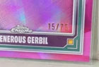 VeeFriends Topps Chrome 2025 #37 Generous Gerbil Pink Refractor 15/75