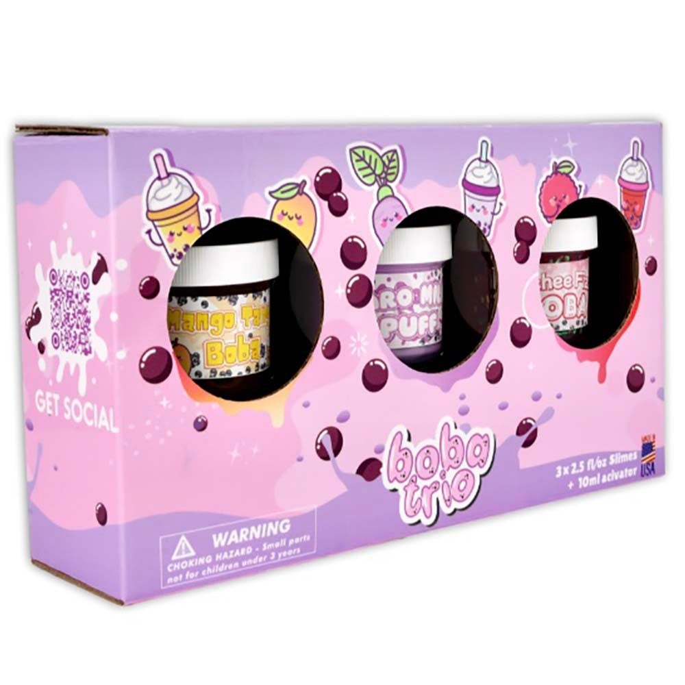 BOBA TRIO SLIME PACK - DOPE SLIMES 3 DIFF TEXTURES AND SCENTS