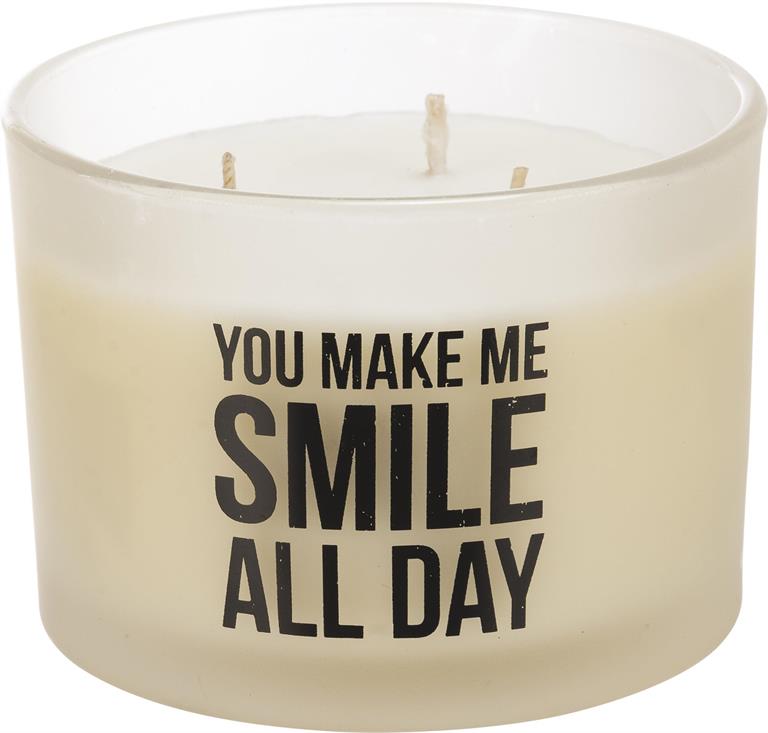You Make Me Smile All Day Candle