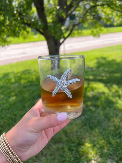 Starfish Jeweled Double Old Fashioned