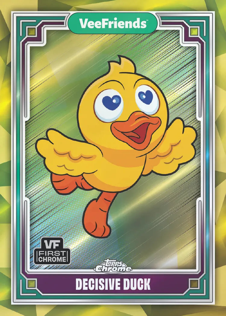 YELLOW Refractor VeeFriends Topps Chrome 2025 BLASTER EXCLUSIVE