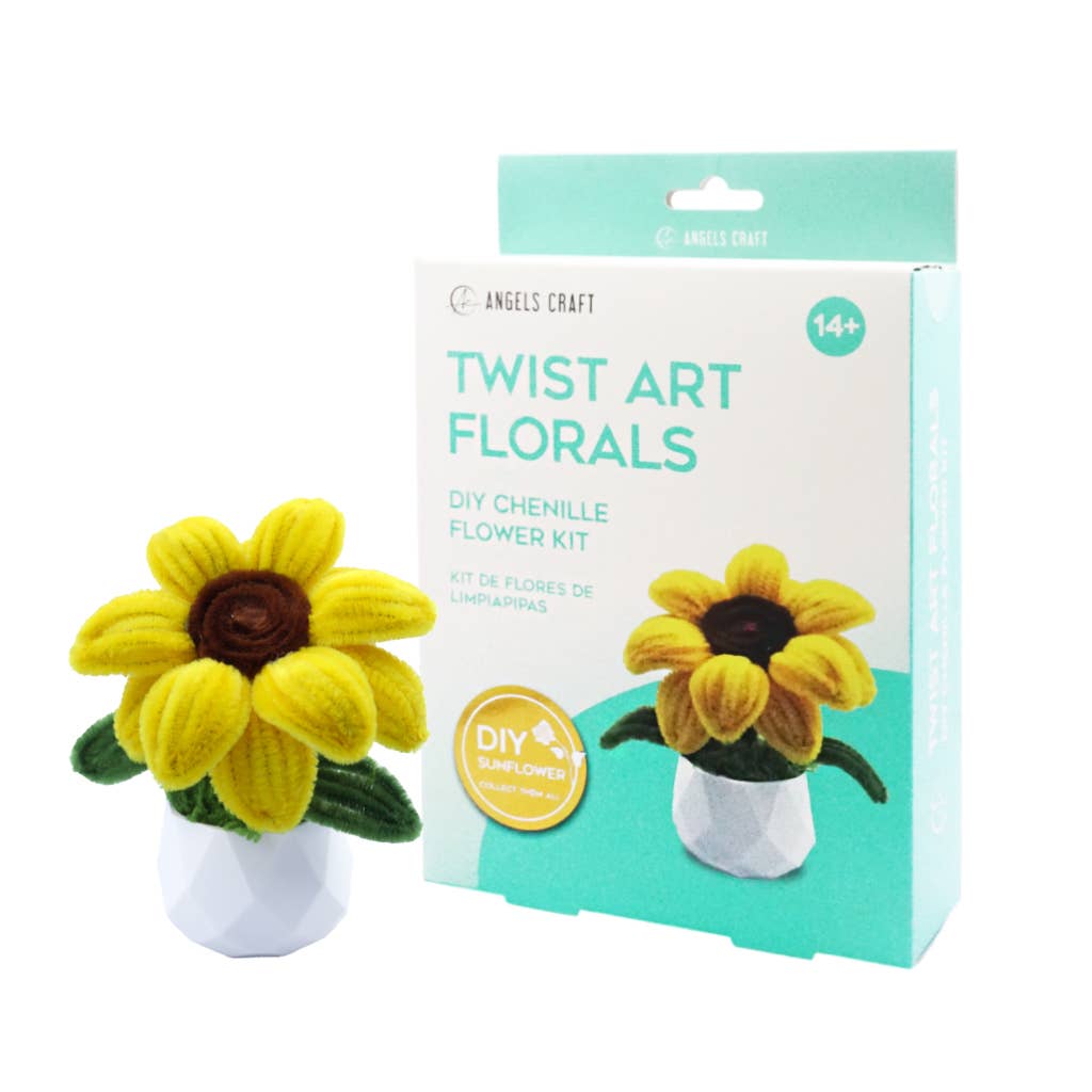 Sunflower Twist Art Floral DIY Kit – Chenille Flower Craft