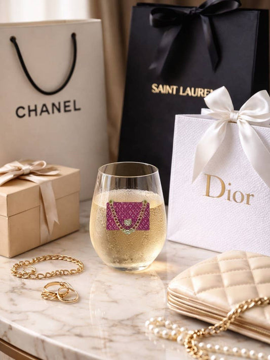 Pink Purse Stemless