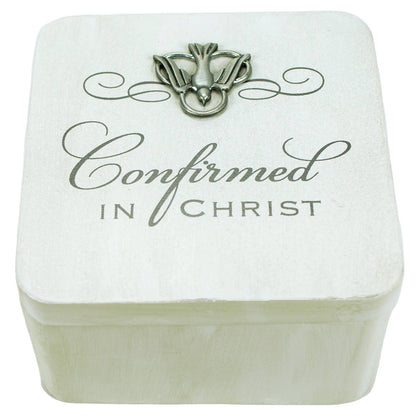 Confirmation White Keepsake Box