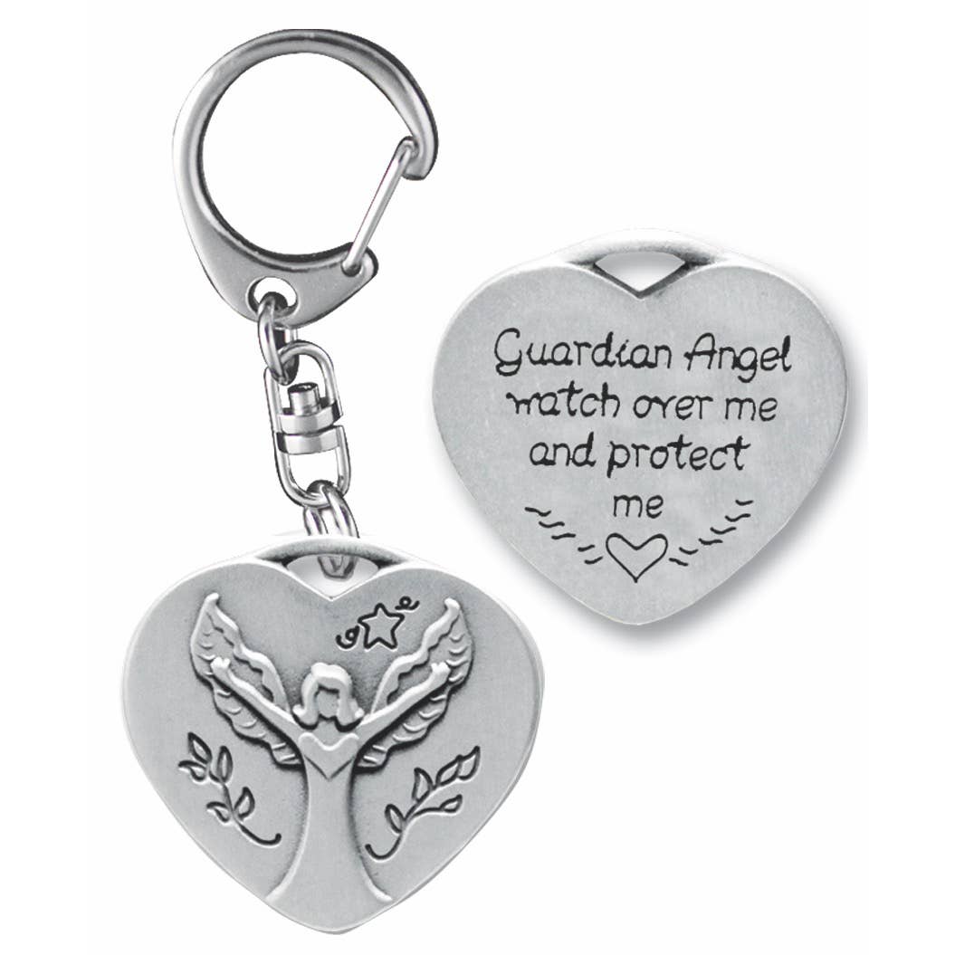 Friends Heart Shaped Angel Key Ring