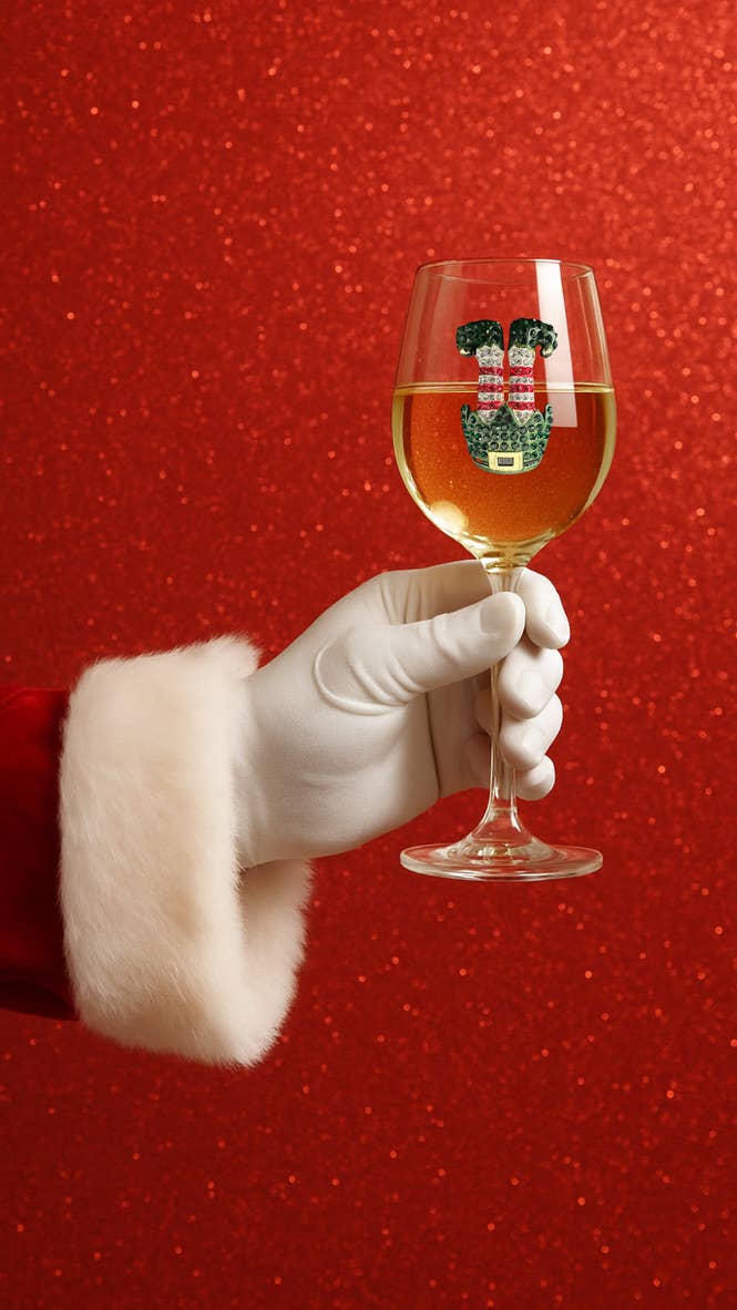Elf Feet Stemmed Wine Glass