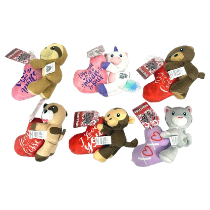 Valentine's Day Plush Conversation Heart Pals Assortment
