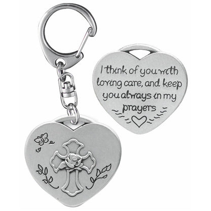 Friends Heart Shaped Angel Key Ring