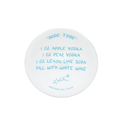 Bride Tribe Hand-Painted Wine Glass, 15 oz.