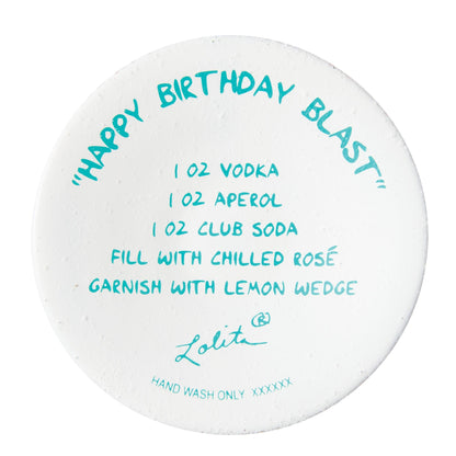 Happy Birthday Blast Hand Painted wine glass
