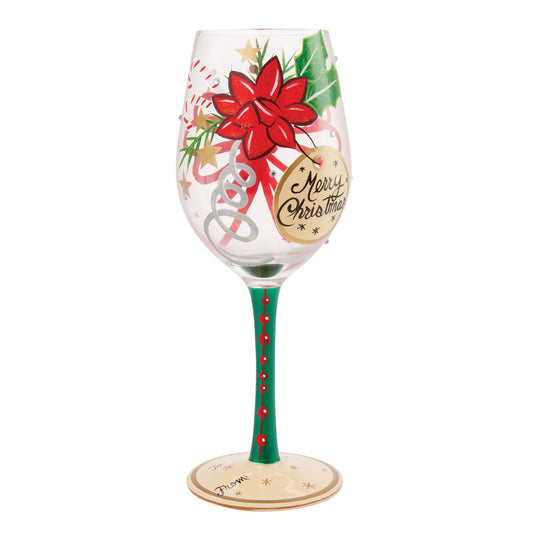 My Gift to You Hand Painted Wine Glass