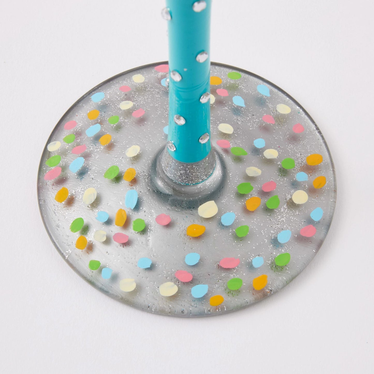 Birthdays are the Confetti of Life Hand Painted Wine Glass