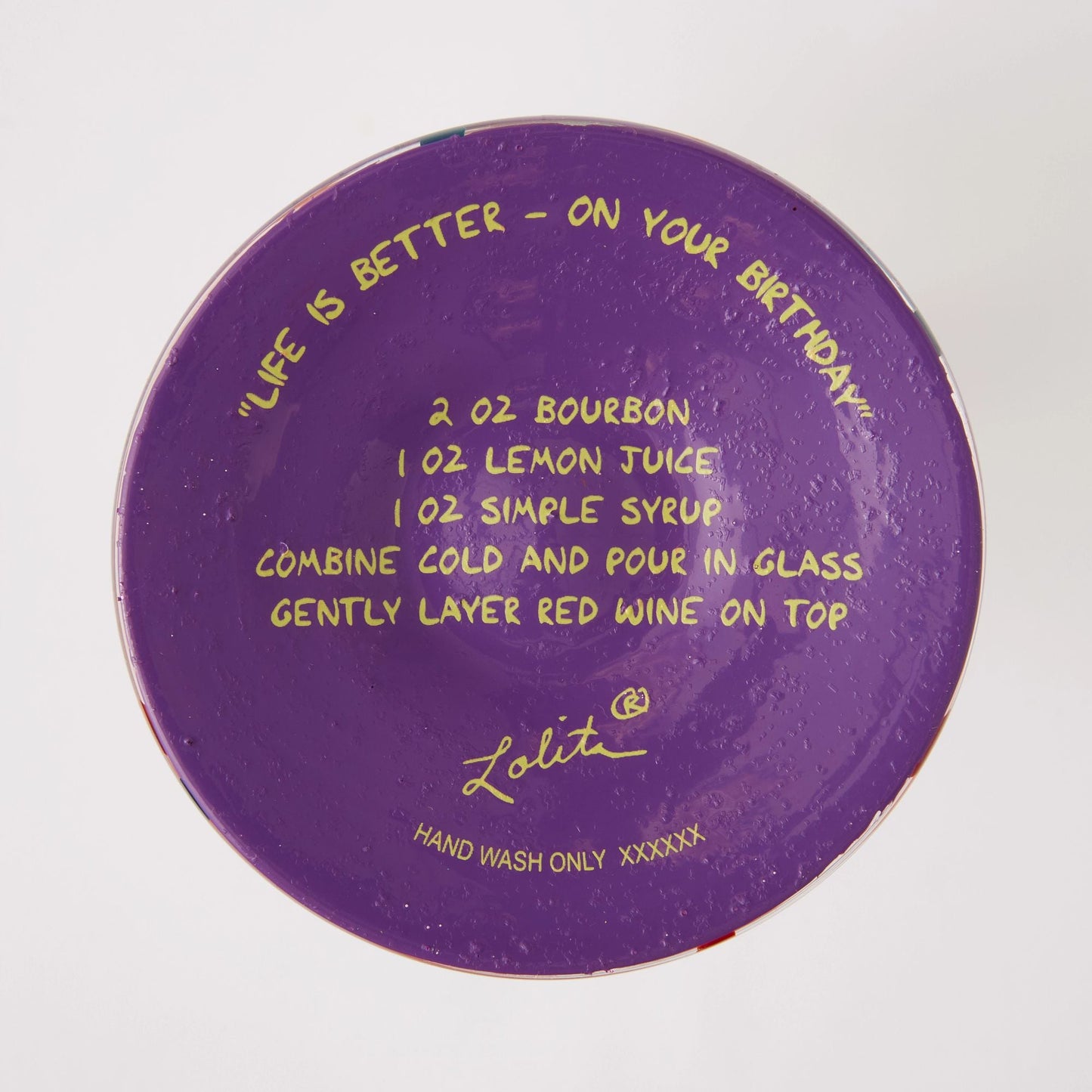 Life is Better on Your Birthday Hand Painted Wine Glass