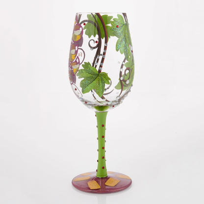 Wine Not? Hand Painted Wine Glass