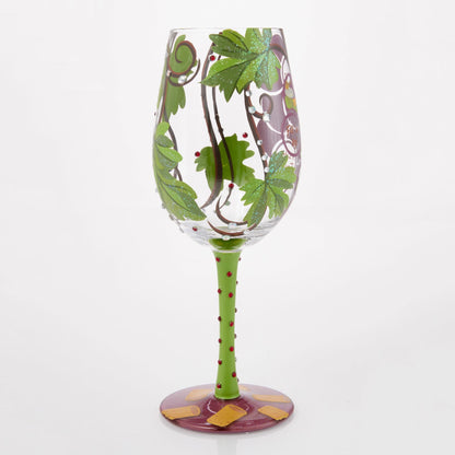 Wine Not? Hand Painted Wine Glass