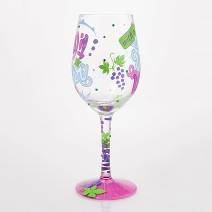 Life is Better With Wine Hand Painted Wine Glass