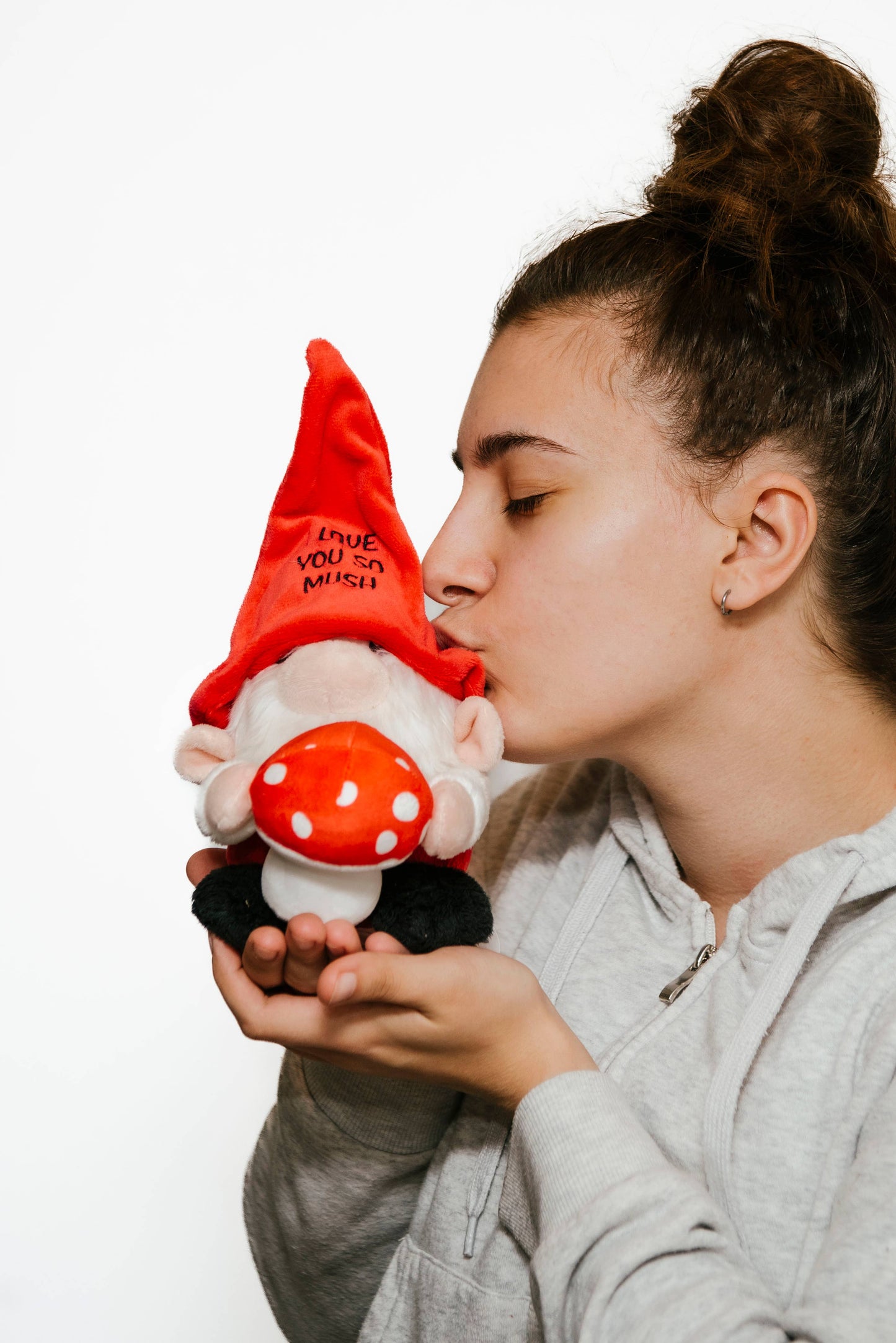 Gnome Plush  Love You So Mush  Soft Cuddly Toy Funny Cute