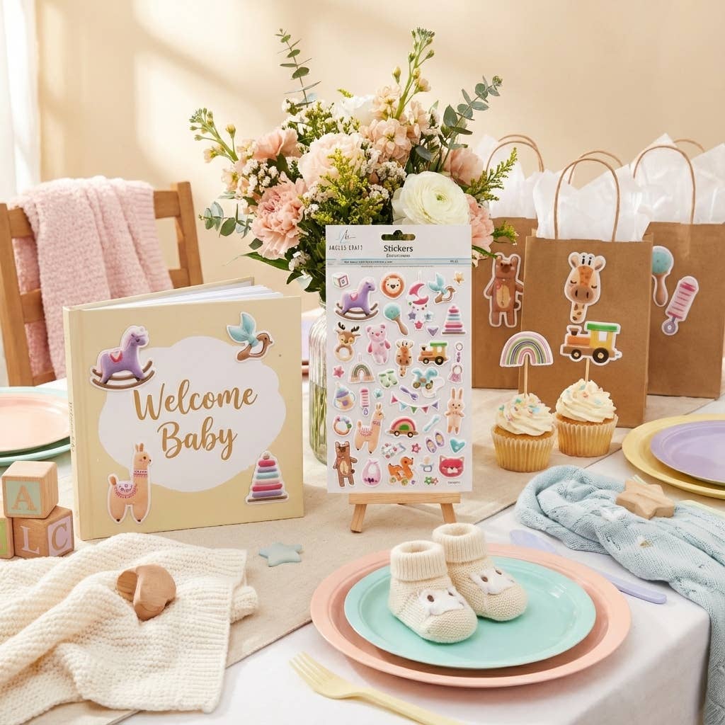 Baby Animal Stickers – Toys, Nursery & Sweet Icons | 38ct