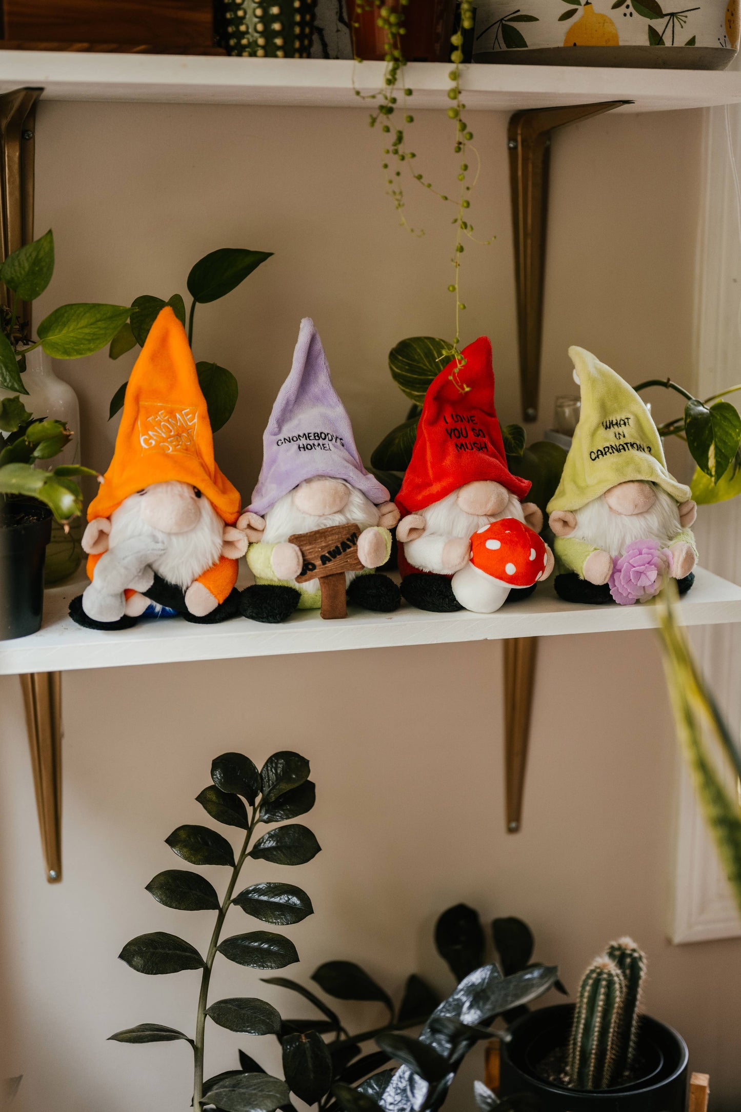 Gnome Plush  Love You So Mush  Soft Cuddly Toy Funny Cute