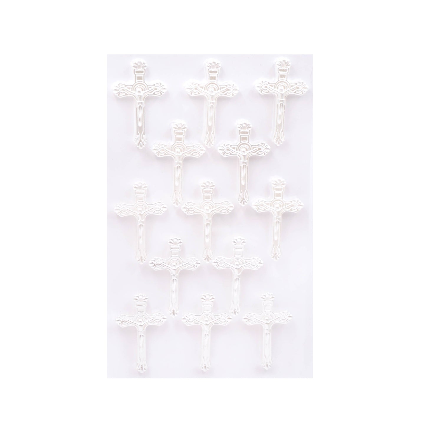 Cross Stickers – Wooden & Rhinestone, 6 Styles