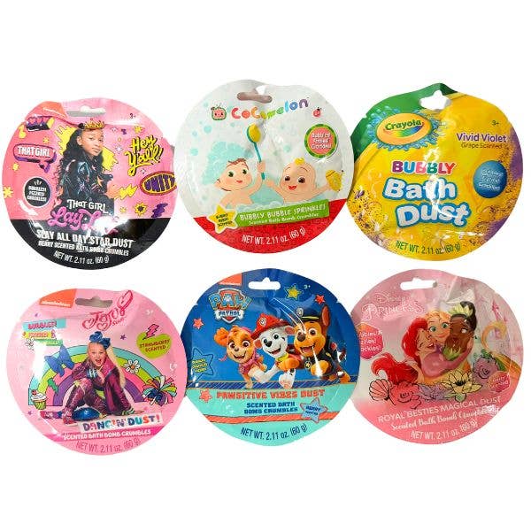 Crayola Products - 2.11OZ Assorted Licenses Bath Dust 