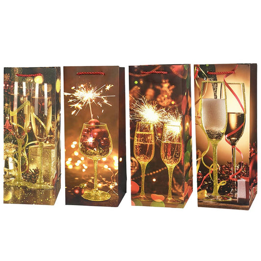 Wine Gift Bag Assorted, 3pcs*4Styles