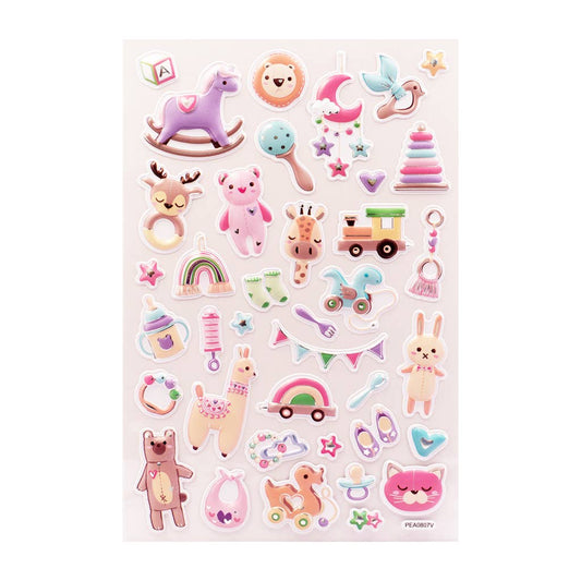 Baby Animal Stickers – Toys, Nursery & Sweet Icons | 38ct