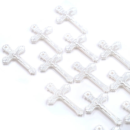 Cross Stickers – Wooden & Rhinestone, 6 Styles