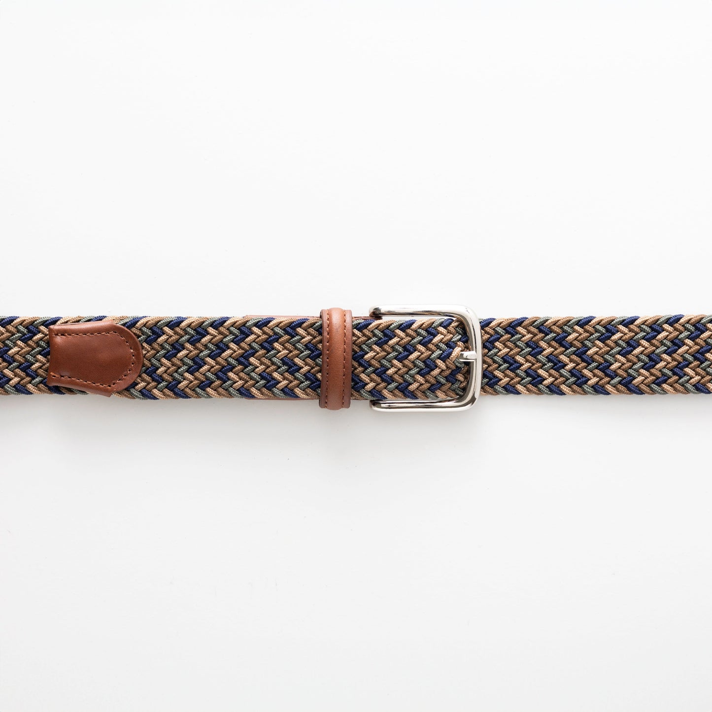 Multi-Color Stretch Braid Belt