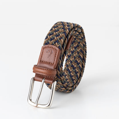 Multi-Color Stretch Braid Belt
