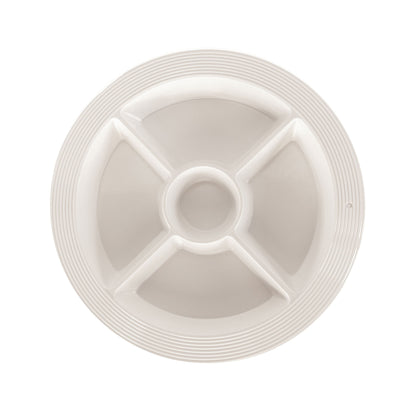 pinstripes melamine divided dish